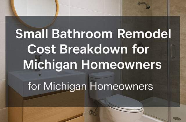 Michigan Small Bathroom Remodeling Costs Explained